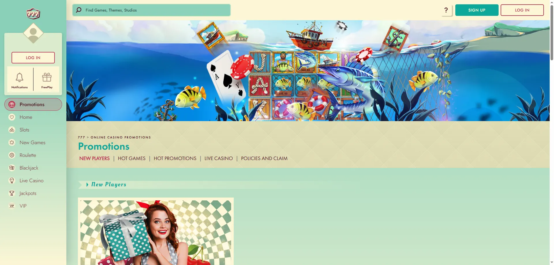 777 Casino welcome bonus and no deposit promo codes — 2026